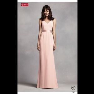 White by Vera Wang Light Pink Gown